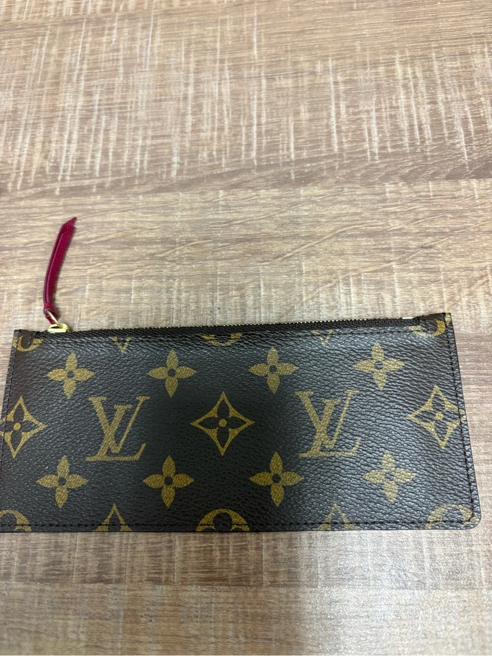 Louis Vuitton Pochette Felicie Brown Monogram Leather Card Holder